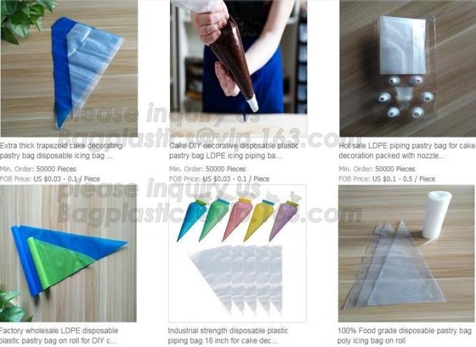 PE Plastic Icing Piping Cake Decorating Pastry Bag Candy Making Bags, Cake Cream, Decorating, Pastry Bags, Piping, Pastr