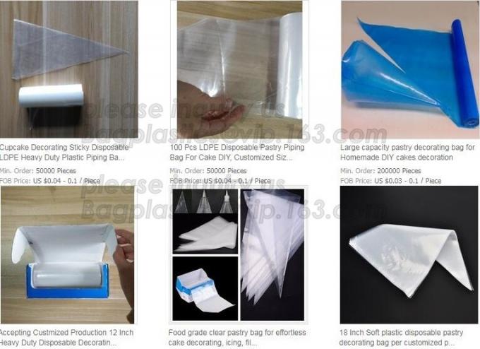 PE Plastic Icing Piping Cake Decorating Pastry Bag Candy Making Bags, Cake Cream, Decorating, Pastry Bags, Piping, Pastr