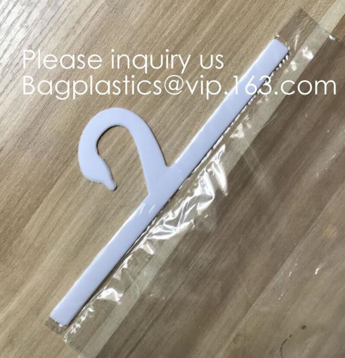 Biodegradable Compostable pac Hanger Garment Underwear Clothes Package Hanging Hook Plastic Bag With Self-Adhesive Seal
