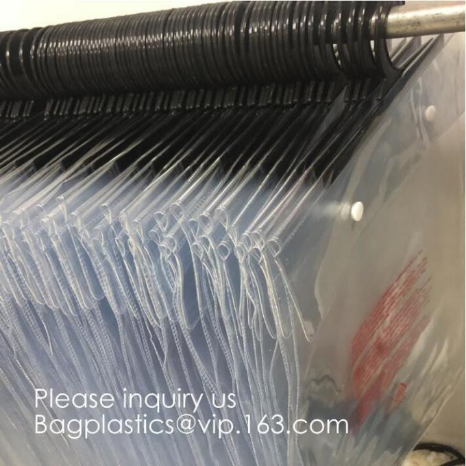 Biodegradable Compostable pac Hanger Garment Underwear Clothes Package Hanging Hook Plastic Bag With Self-Adhesive Seal