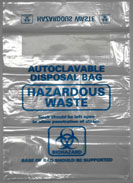 Autoclave Bags, Pouches, Biohazard Waste Bags, Biohazard Garbage, Waste Disposal Bag