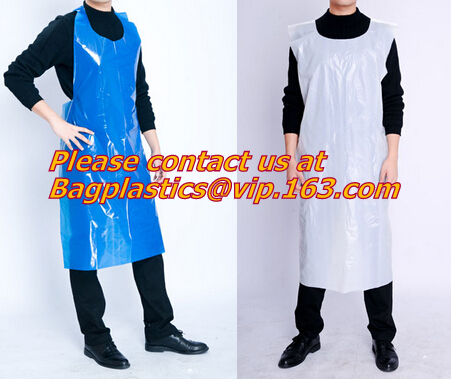 Plastic disposable kitchen pe apron, disposable, aprons, LDPE apron, HDPE apron, PE apron