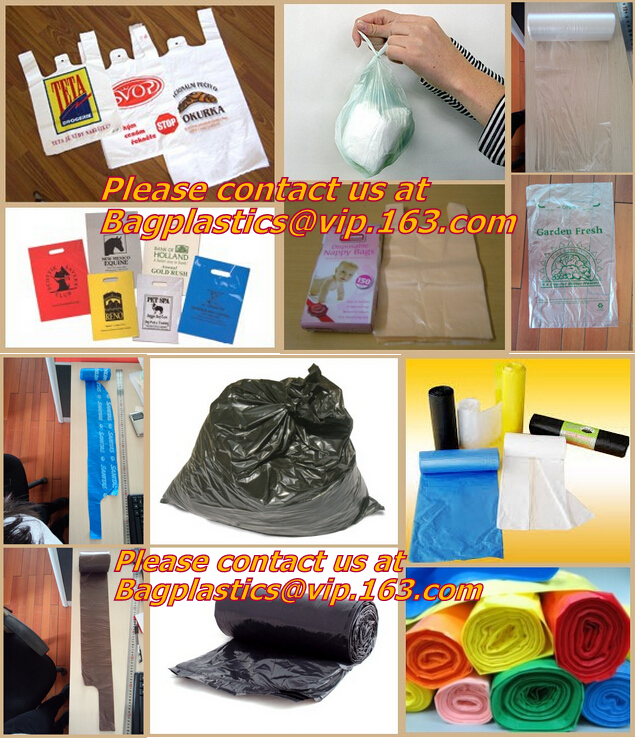 T-shirt Bags, Vest Bags, Shopping Bags, Plastic Bags, Carry bags, Carrier, Singlet, LD, HD