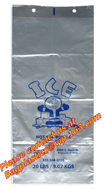 Clear Bags, Ice Bags, Wine Carrier, Ice Bags, Ice Cube Bags, Ice Packaging, 4 Mil Poly Bag