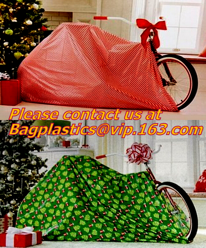 waterproof outdoor road bicycle bags, bicycle gift bags, bike bags, Giant Santa Sack for Christmas Gift Packing