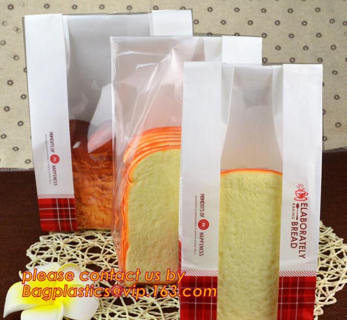 Clear Window bleached kraft paper bag bread bag, paper kraft bag