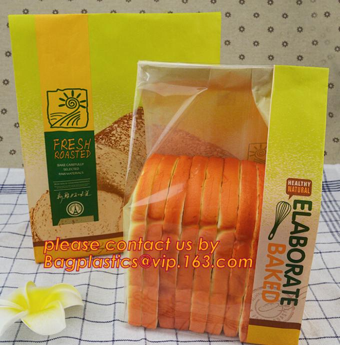 Clear Window bleached kraft paper bag bread bag, paper kraft bag