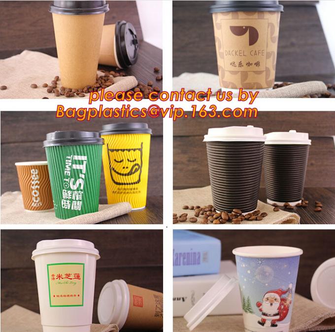 Food use disposable plastic paper cup and coffee lids, pla cups