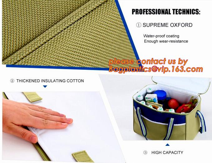 Promotional Insulated Cooler Bag for Frozen Food, promotional ice bag