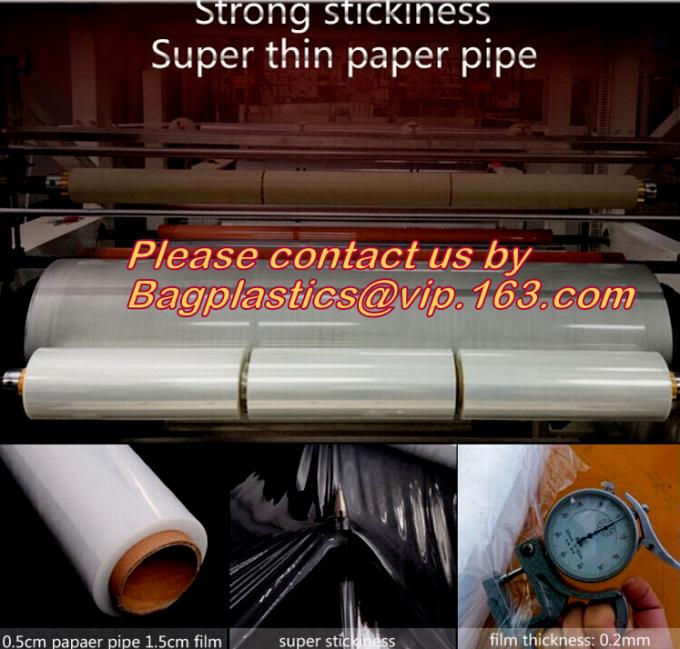 surface protection PE best fresh cling film, China stretch cling wrap