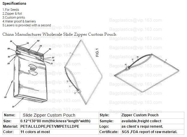 Child Risistance exit bags, mylar bags, safe security bag, airproof,waterproof,Tobacco Leaf Packaging Pinch N Slide Exit
