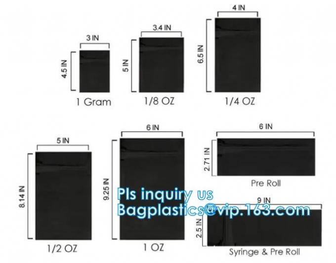 Zipper Aluminum Child Proof Zipper Bags Moisture Resistant Medication