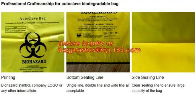 Ecofriendly Lab Use Plastic 3 Walls Biohazard Pathology Specimen Bag, Plastic Printed LDPE biohazard clear specimen bag