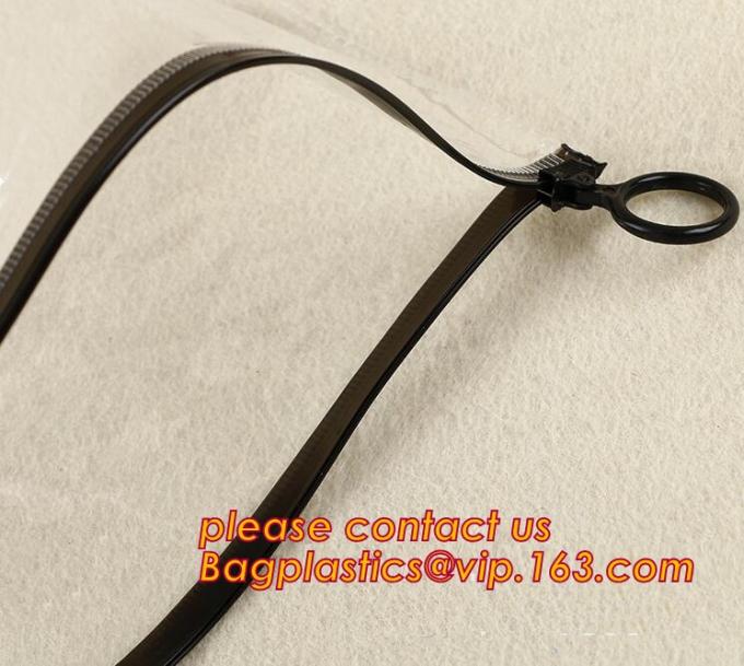 HANGER HOOK BAGS,GARMENT BOTTON CLOSURE BAGS, EVA FROST DRAWSTRING BAGS