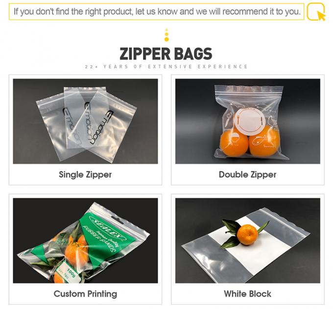 Food Grade Biodegradable Ziplock Bags Polythene Packaging Plastic Pe Food Bag