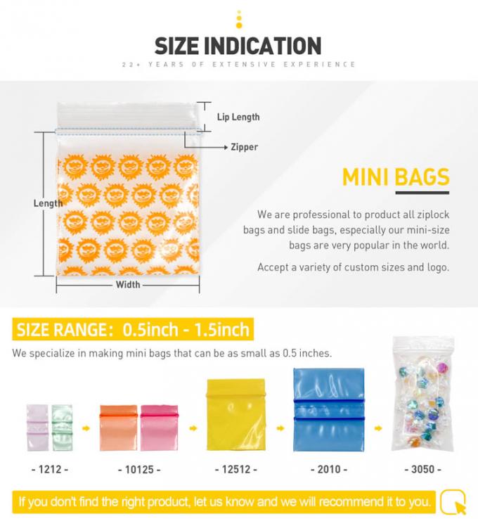 Promotion clear pvc bags with zipper mini ziplock bags plastic clear slider ziplock bags
