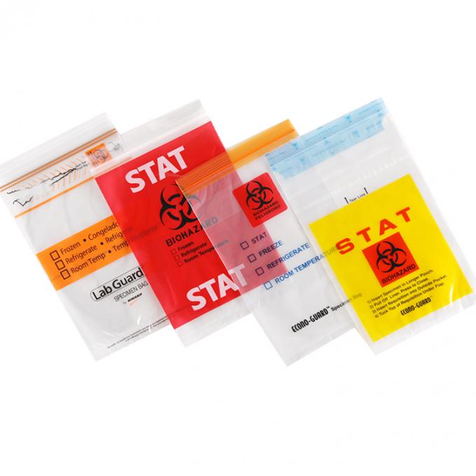 YTBagmart Plastic Ziplock Kangaroo Pouch Bags Lab Hospital Medical Biodegradable Biohazard Specimen Bag