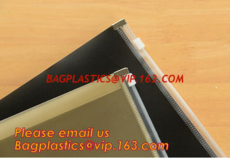 China Cheap promotional clear zip lock waterproofe plastic pvc zipper file folder bag supplier
