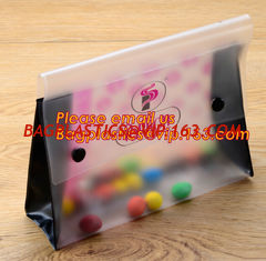 China Office school filing supplies A4 plastic portable document file bag /envelope pocket file folder with button supplier