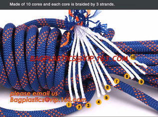 China personal protective escape rope polyester rope, high strength fire escape safety climbing rope supplier