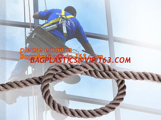 China wall-wash nylon twisted safety rope, wall-wash nylon safety rope supplier