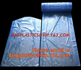 China wholesale laundry garment bag on roll clear ldpe with printing, Plastic garment bags on roll supplier