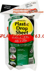 China HDPE protective plastic Drop sheet, Drop cloth, Paint dust sheet, Plastics cheap painter pe protective table drop cloth supplier