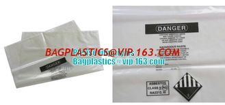 China CONSTRUCT FILM, Asbestos bag, clean-up bags, disposable garbage bag thick plastic bag for asbestos supplier