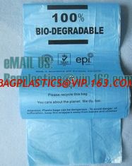 China eco friendly biodegradable plastic compostable garbage bags, cornstarch made 100% biodegradable supplier