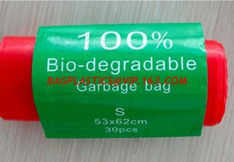 China 100% Biodegradable Compostable Grocery Shopping bag T-Shirt Bag for Take Out, compostable doggie poop bags supplier