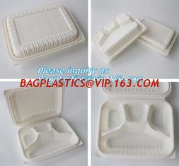 China blister packaging Packaging Tray, airline fast food trays with handle, cornstarch food trays supplier
