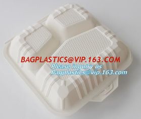 China Food Serving Compartment Tray, Food Meat Packaging Tray, eco friendly vegetable tray supplier