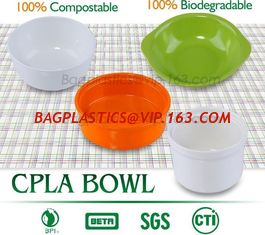 China Eco-friendly freshness preservation, waterproof food containers, PLA dinner plate for restaurant use, pla food box for supplier
