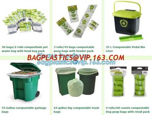 China Biodegradable Plastic Bag Compostable Plastic T-shirt bag, compostable disposable plastic Biodegradable Garbage Bag supplier