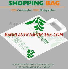 China 100% fully biodegradable compostable nonwoven shopping bag, cornstarch 100% biodegradable compostable plastic supermarke supplier