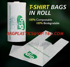 China Cornstarch 100% compostable bio degradable vest shopping plastic bags, Compostable Vietnam Shopping Packed Bags supplier