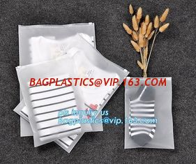 China slider packaging bag for garment, Zip Slider Bag garment bag with hanger, Clear frosted PVC / EVA reusable slider bags supplier