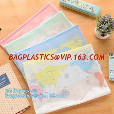China PVC slider promotional packaging bag, pe zipper bag/zipper document bag/zipper file folder bag,Mesh Bag File Document Ba supplier