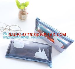 China vinyl slider bags/ PVC EVA zipper bag, vinyl toiletry zipper bag pvc slider bag custom zipper transparent slider eco-fri supplier