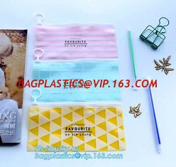 China slider bag for underwear packaging slider zipper vinyl bag for clothing, vinyl pvc eva clear plastic slider zipper garme supplier