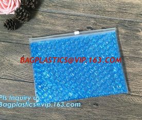 China Reclosable Reusable Packing Bubble Zipper bag, High Quality Reusable Packing Slider bubble bag, Reused Pink Bubble Zippe supplier