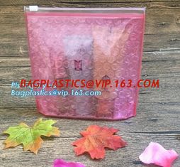 China Bubble k Bag, Low Price Poly Slider Bubble Bag, Reclosed Black Foil Bubble Zipper Bag, customized Slider bubble ba supplier