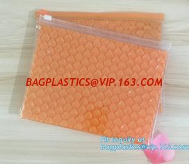 China Newest reusable air bubble stationery packaging bags envelope shock proof bag with slider zip lock for fragile articles supplier