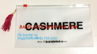 China Printing PVC / EVA slider zipper plastic clear swimwear packaging bags, Nylon Zipper Packaging Custom Printed Slider Und supplier