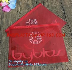 China unique design coloful printed clear pvc plastic slider hook hanging zipper bag, Slider Zipper Bag with Custom Logo supplier
