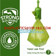 China eco-friendly & recycle compostable pet poop bag, epi compostable hdpe dog waste bags with bone dispenser, Compostable pl supplier