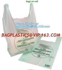 China EN13432 BPI OK compost home ASTM D6400 certificates cheap compostable 100% biodegradable fruits bag, vegetable fruit rol supplier