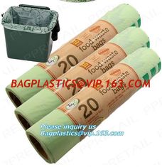 China 100% compostable plastic fruit bags,PLA bag of fruit, cornstarch biodegradable and compostable plastic roll bag,McDonald supplier