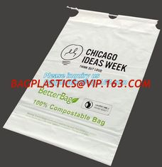 China laundry and dry cleaning bag with customized printing, Hotel Laundry Plastic Bags, PLA made biodegradable compostable dr supplier