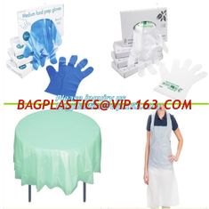China medical compostable disposable plastic gloves, biodegradable and compostable gloves vinyl, Disposable Polyethylene PE Gl supplier